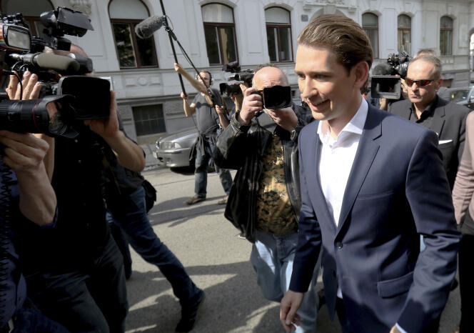 Le nouveau chef du parti ÖVP, Sebastian Kurz, à Vienne, le 14 mai.