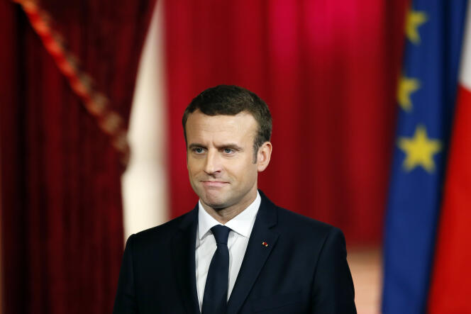 Emmanuel Macron, à l’Elysée, le 14 mai, jour de son investiture.