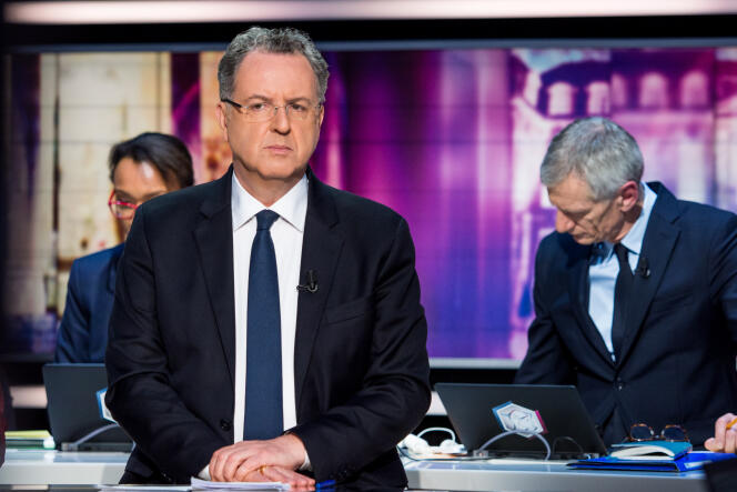 Richard Ferrand, lors du débat du second tour sur le plateau de TF1, le 7 mai.