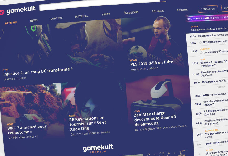 Capture d’écran du site GameKult.