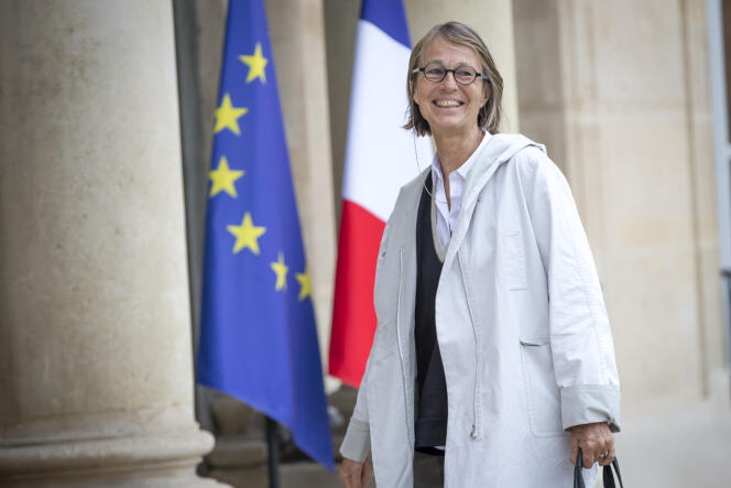 Françoise Nyssen, ministre de la culture, à l'Elysée, à Paris, le 18 mai.