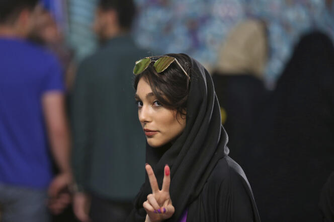 Une électrice à Téhéran le 19 mai.