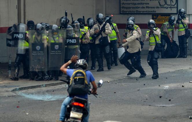 Lors d’une manifestation à Caracas, le 22 mai.