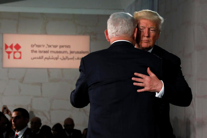 Donald Trump et Benyamin Nétanyahou au musée d’Israël, à Jérusalem, le 23 mai.