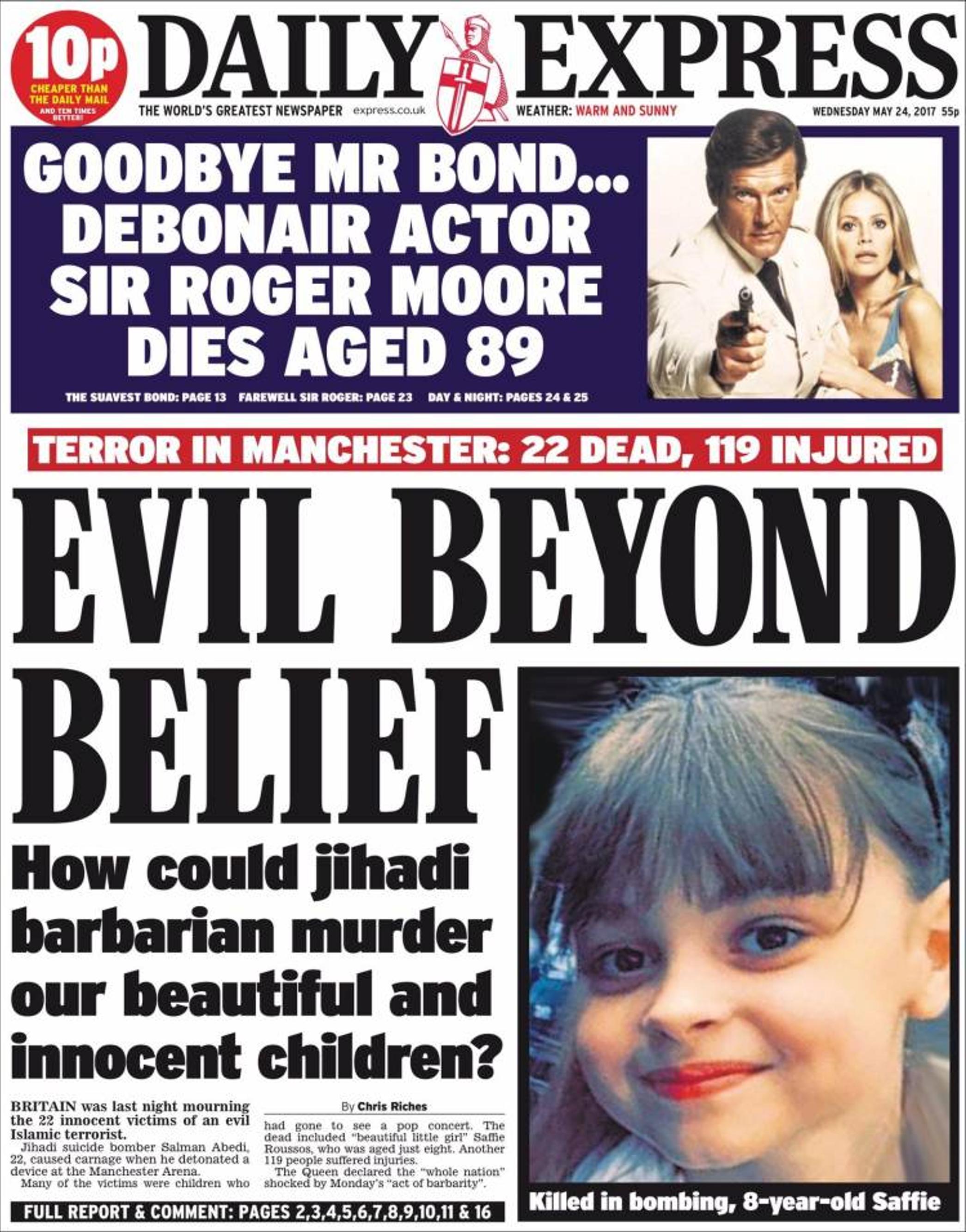 Manchester La Photo D une Jeune Victime Comme Un Symbole En Une 