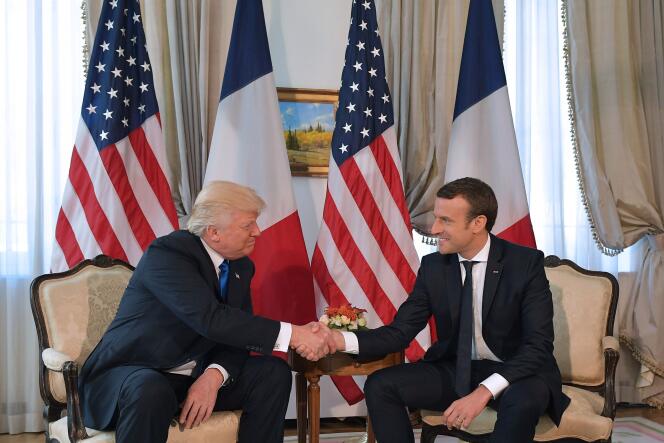 Donald Trump et Emmanuel Macron, à l’OTAN, le 25 mai.