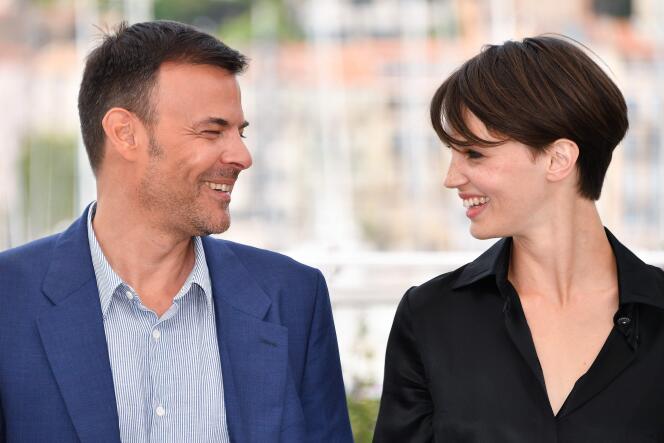 Le réalisateur François Ozon et l’actrice Marine Vacth pour le film « L’Amant double » au 70e Festival de Cannes, le 26 mai 2017.