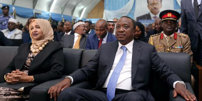 Le président Uhuru Kenyatta lors d’un voyage en Somalie, le 22 février 2017.