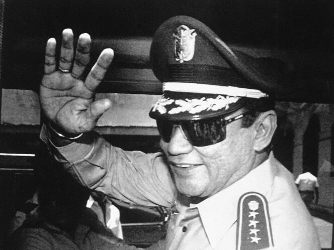 Le général Noriega à Panama City, le 31 août 1989.