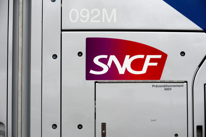 Le logo de la compagnie ferroviaire SNCF, le 17 octobre 2016.