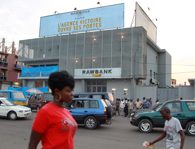 Agence Rawbank, à Kinshasa (RDC), en 2012.