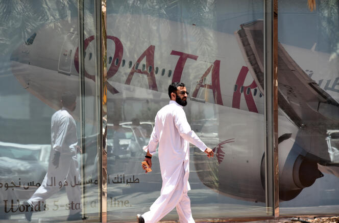 Avion de la Qatar Airways à Riyad, en Arabie saoudite, le 5 juin.