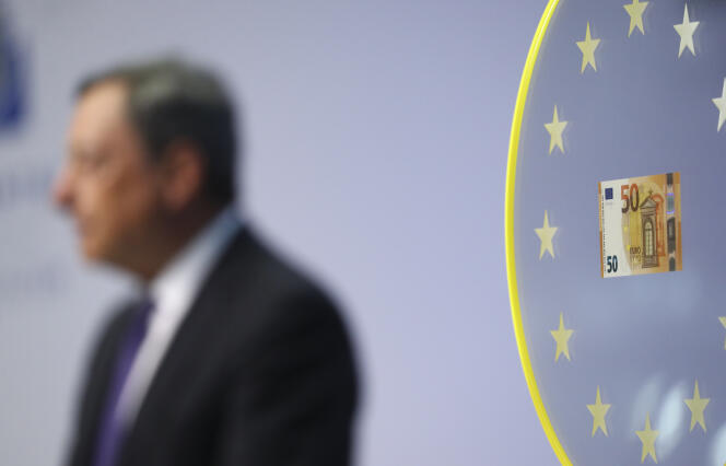 Mario Draghi, président de la Banque centrale européenne, le 4 avril à Francfort-sur-le-Main.