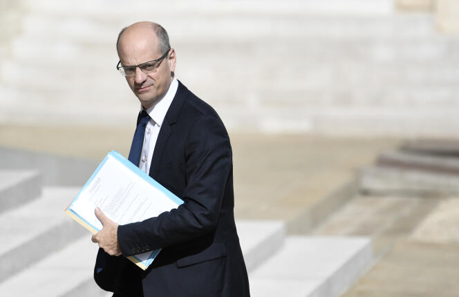 Jean-Michel Blanquer, ministre de l’éducation nationale, à l’Elysée à Paris le 31 mai.