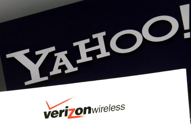 Les logos de Yahoo! et Verizon Wireless.