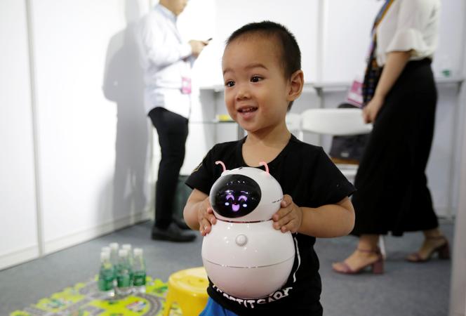 Un robot présenté lors de la China Beijing International High-tech Expo à Pékin, en 2017.