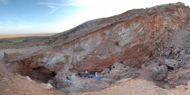 Le site du Djebel Irhoud au Maroc, où les fossiles ont été découverts.
