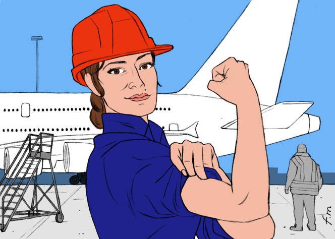 « Malgré d’intrépides aïeules qui se sont illustrées dans l’épopée de l’aviation, les femmes restent très minoritaires dans les entreprises du secteur aéronautique ».