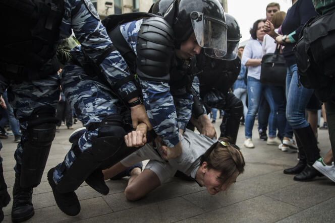 Plusieurs centaines de manifestants ont été arrêtés à Moscou.