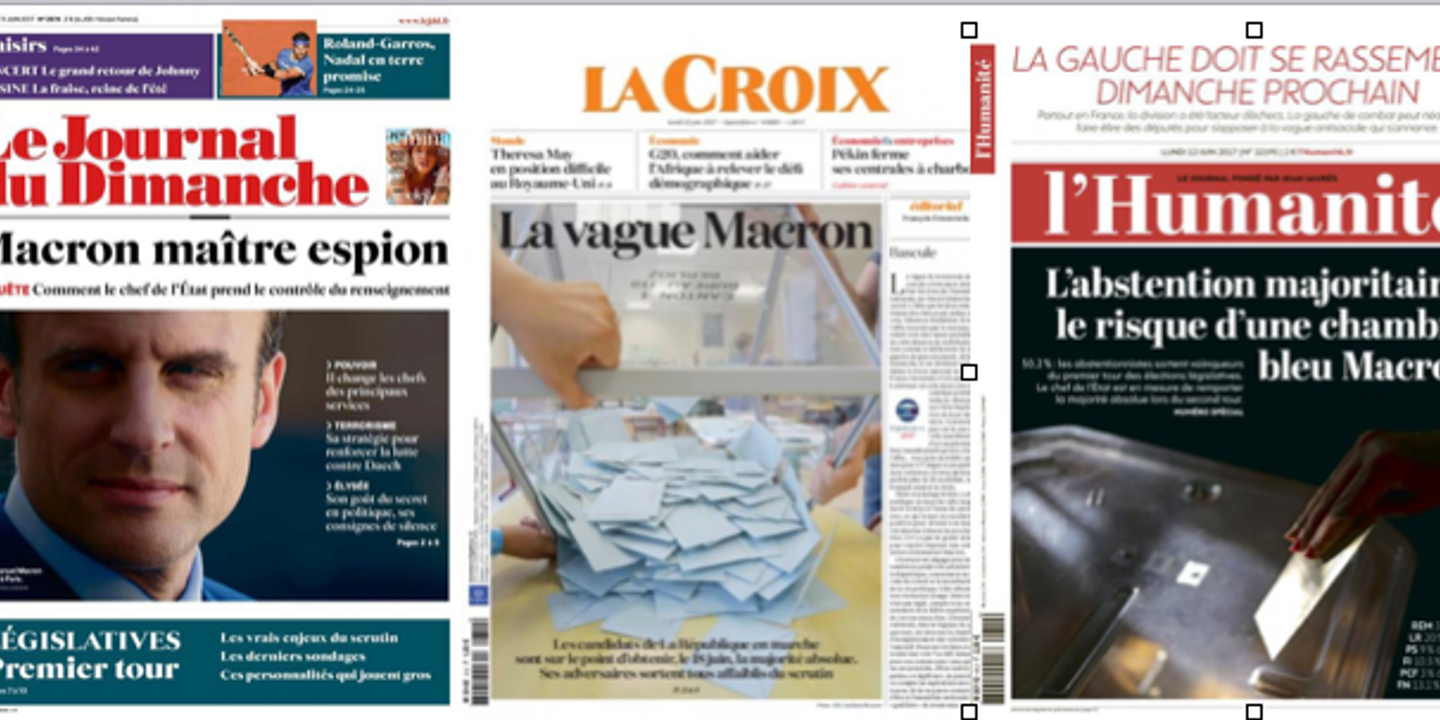 Législatives 2017 : pour la presse française, le président Macron a ...