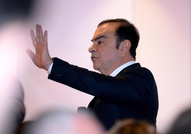Carlos Ghosn, le PDG de l’Alliance Renault-Nissan, à Boulogne-Billancourt (Hauts-de-Seine), le 10 février.