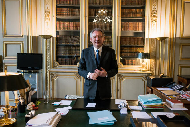 Le garde des sceaux, François Bayrou, à Paris, le 13 juin.
