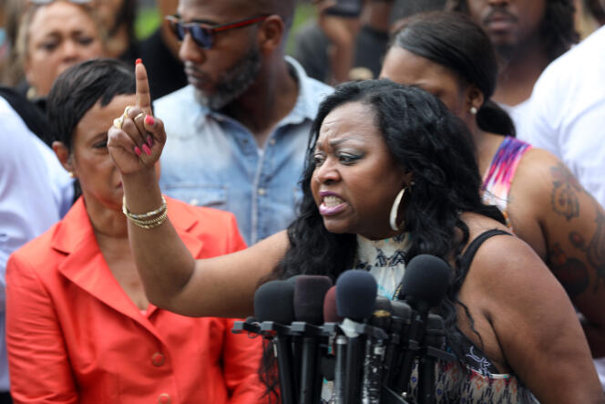 Valerie Castile, la mère de Philando Castile, réagit à l’acquittement du policier qui a tué son fils, le 16 juin.