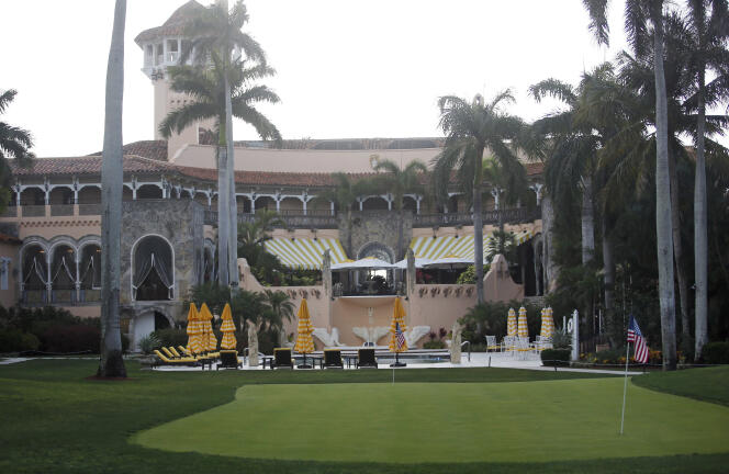 Le club privé de Donald Trump à Mar-a-Lago, à Palm Beach (Floride), le 15 avril.