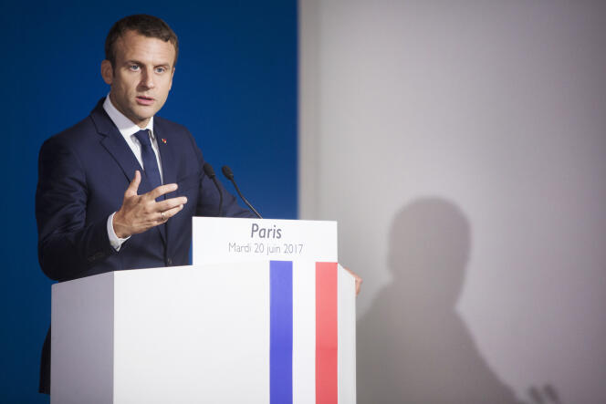 Emmanuel Macron, à Paris, le 20 juin.