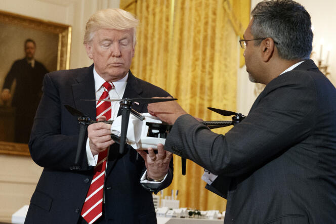 Attention, le président Trump ne plaisante pas avec les drones.