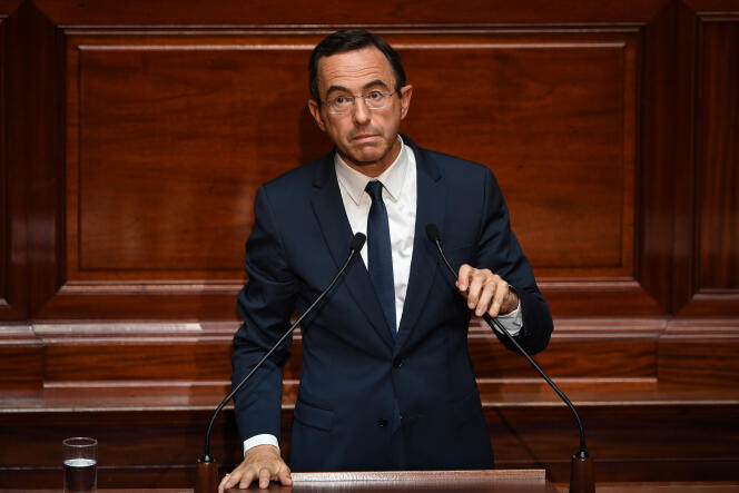 Bruno Retailleau, sénateur de la Vendée et « patron » du groupe LR au Sénat, le 3 juillet à Versailles.