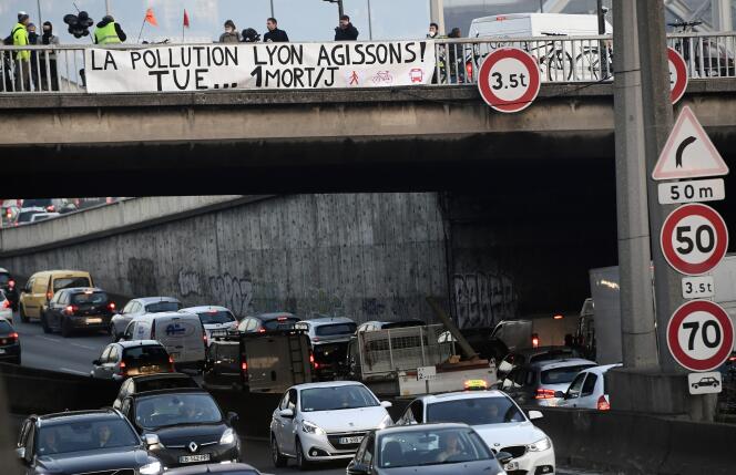 Manifestation contre la pollution, à Lyon, en 2016.