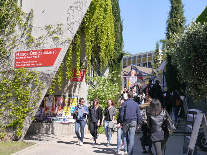 Campus de l’université Paul-Valéry-Montpellier-3, le 3 mars 2017.