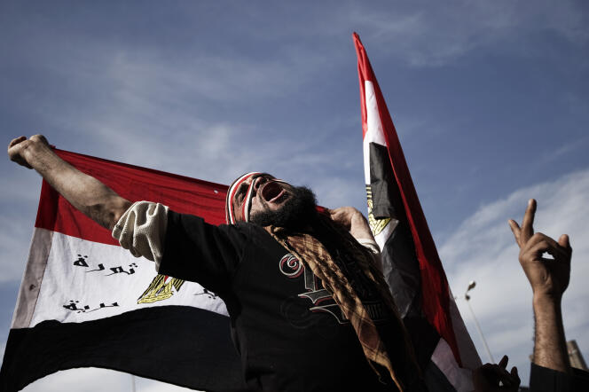Manifestation contre l’autoritarisme militaire, sur la place Tahrir au Caire (Egypte), le 10 février 2012.