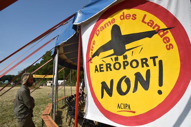 Rassemblement annuel des opposants au transfert de l’actuel aéroport nantais à Notre-Dame-des-Landes (Loire-Atlantique), le 8 juillet.