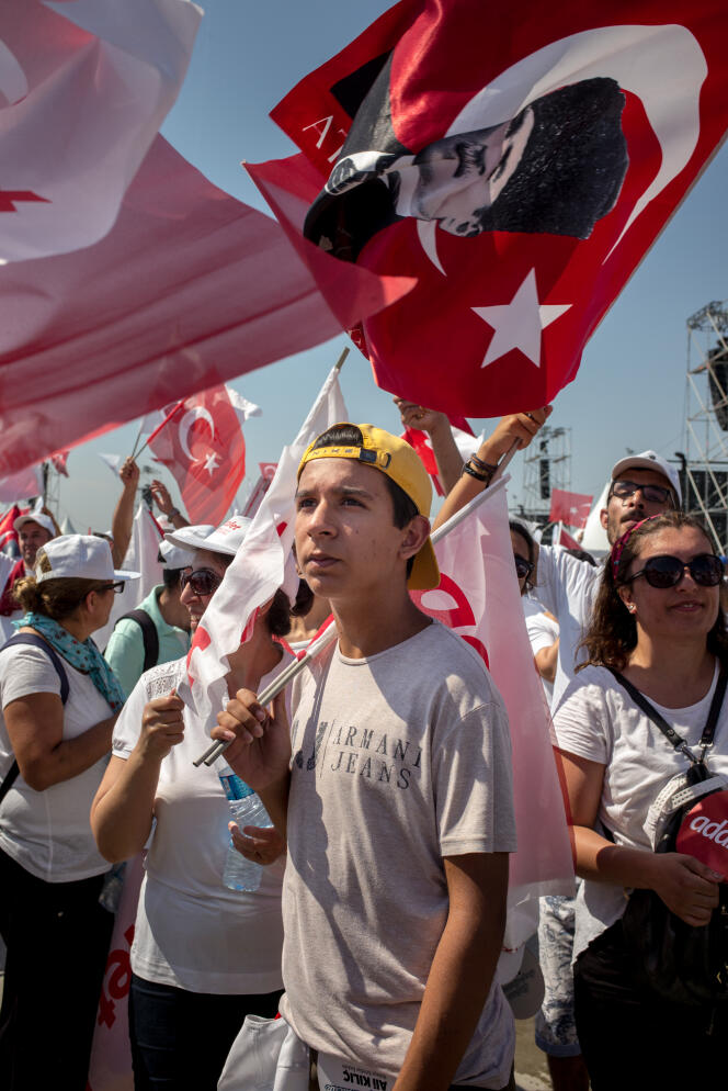 Arrivée de la « marche pour la justice », à Istanbul, le 9 juillet.