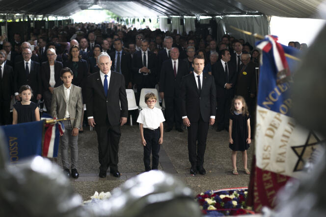 Le président français Emmanuel Macron s’est exprimé dimanche 16 juillet lors de la cérémonie marquant le 75e anniversaire de la rafle du Vel d’Hiv.