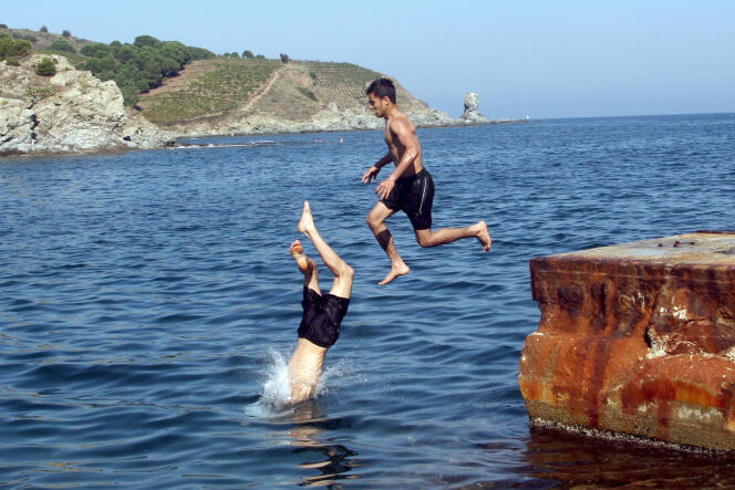 Les hommes jeunes sont plus nombreux à savoir nager que les femmes de plus de 65 ans (ici à Banyuls-sur-Mer, dans les Pyrénées-Orientales).