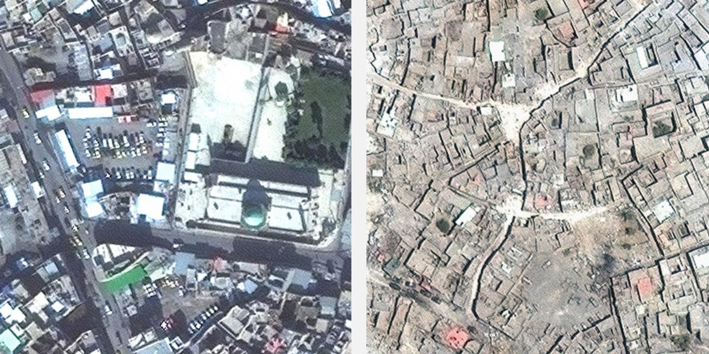 Avantaprès à Mossoul, les ravages de la guerre