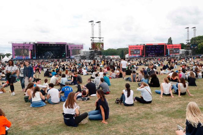 Au festival Lollapalooza, situé à l’hippodrome de Longchamp, à Paris, le 22 juillet 2017.