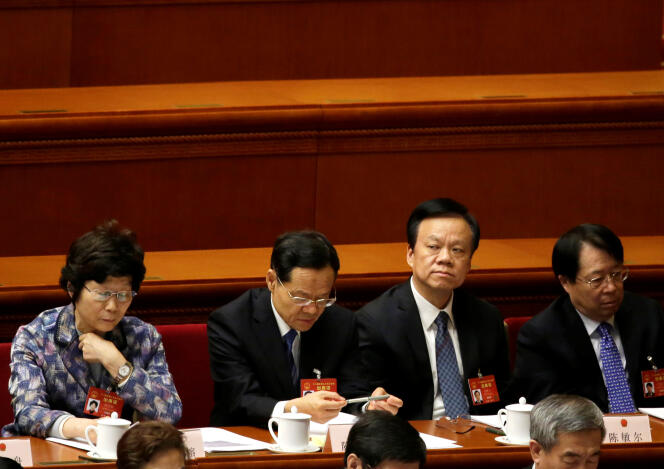 Chen Miner lors de l’Assemblée nationale populaire, à Pékin, le 8 mars.