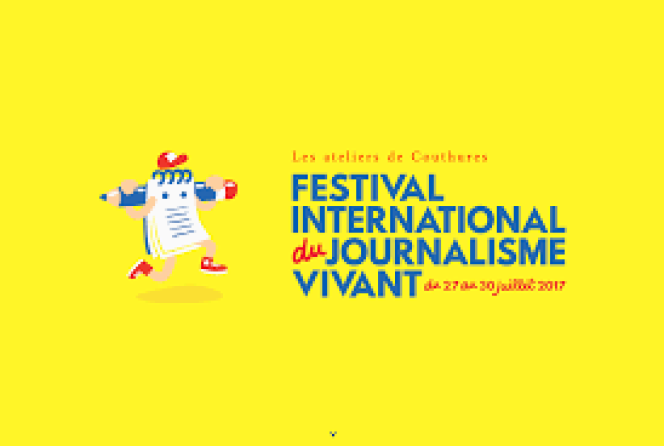 Affiche du Festival international du journalisme vivant, de Couthures, édition 2017.