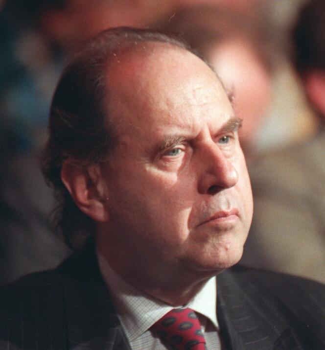 Claude Contamine, ancien président d’Antenne 2, en janvier 1989.