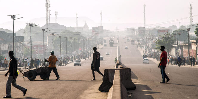 A Kinshasa, le 3 avril 2017, lors d’une grève générale à l’appel de l’opposition.