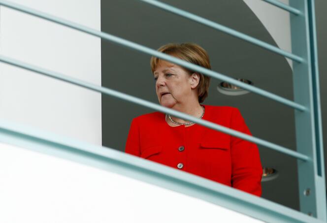 La chancelière allemande Angela Merkel à Berlin (Allemagne), le 17 juillet.