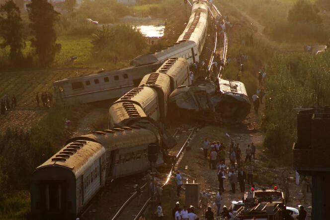 La collision entre deux trains, vendredi 11 août, a eu lieu à l’entrée de la ville d’Alexandrie, dans le nord de l’Egypte.