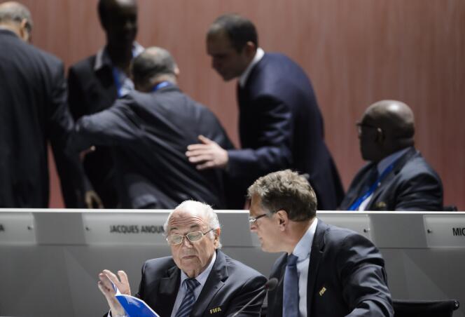 Sepp Blatter et Jérôme Valcke, en mai 2015.