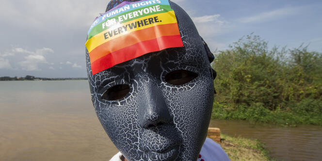 Lors d’une Gay Pride à Entebbe, en Ouganda, le 8 août 2015.