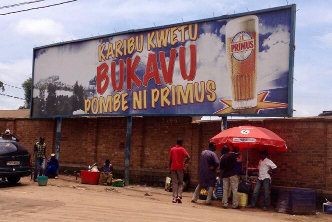 Primus, l’une des marques de la filiale congolaise de Heineken, ici à Bukavu, dans l’est de la RDC.
