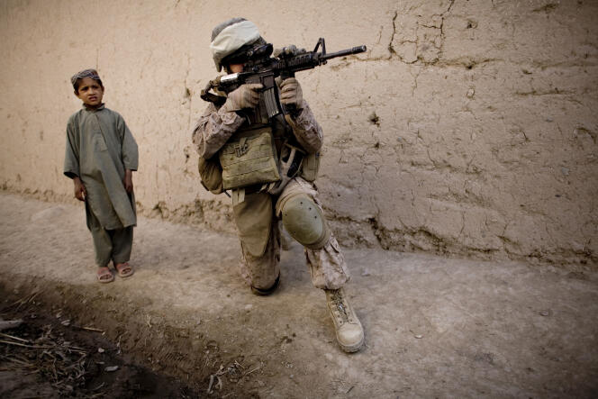 Un soldat américain en opération près de Kaboul, en 2010.